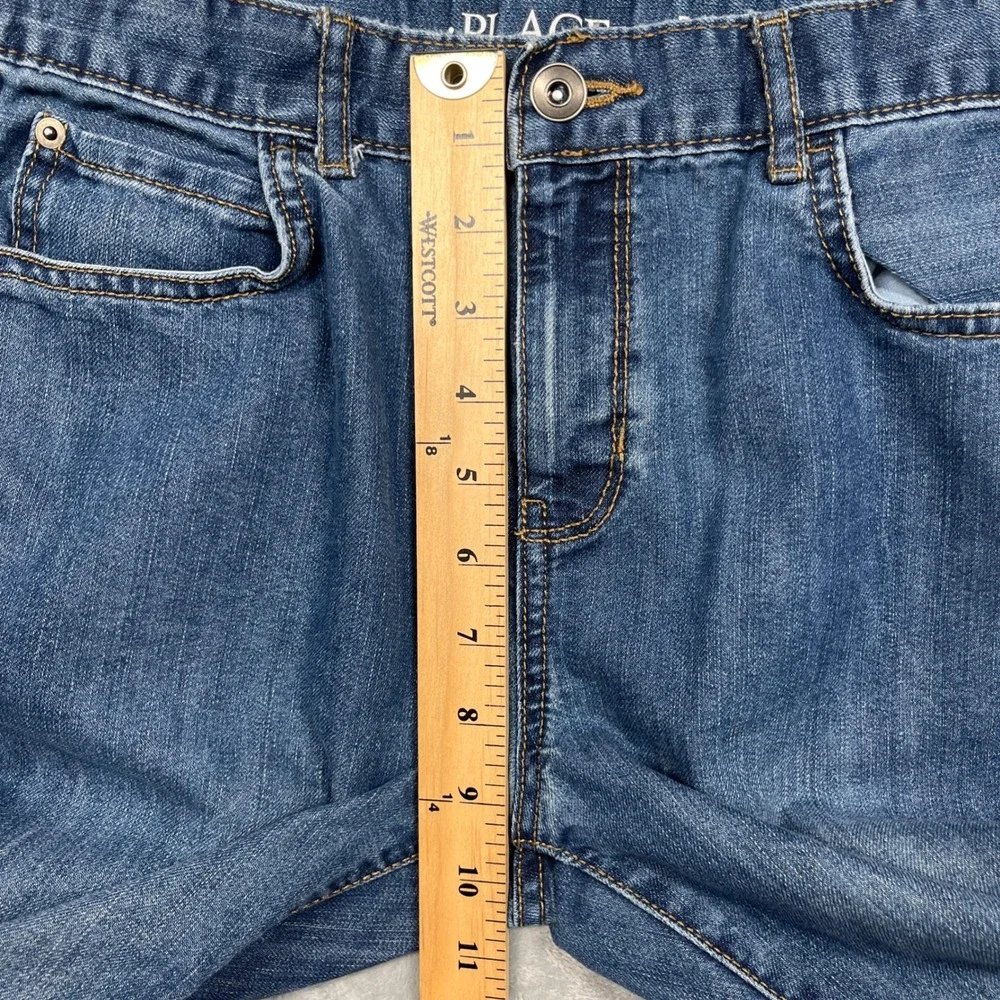 The Children's Place Bootcut Jeans Kids Size 12 Husky Blue Adjustable Waist